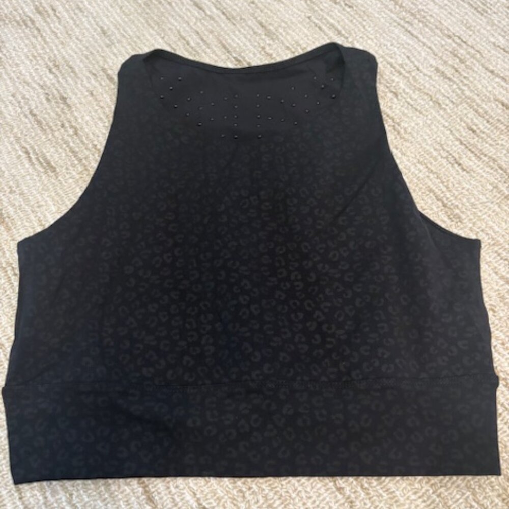 Elastique “Fierce” Animal Print Lymphatic Massage Beads Tank Style Sports Bra M